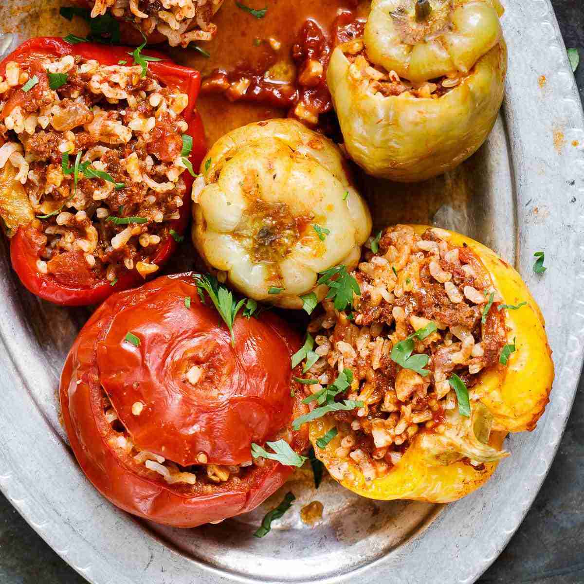 دلمه ترکی با گوشت دلمه ترکی با گوشت