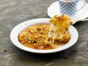 کنافه ترکی دسر شیرینی پنیر