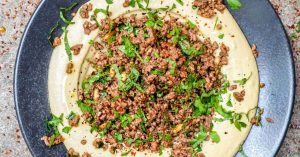 حمص با گوشت گاو ادویه دار بهارات
