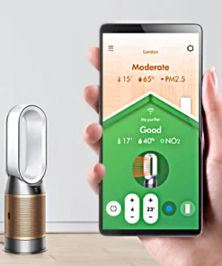 تصفیه هوا و هیتر دایسون HP09 سفید طلایی دستگاه تصفیه هوا و فن هیتر دایسون مدل Dyson HP09 رنگ سفید طلایی