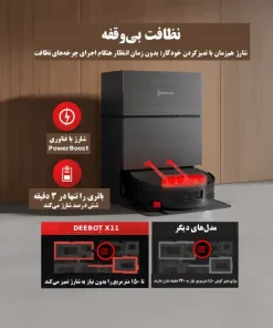 جارو رباتیک اکووکس X11 Pro Omni قیمت جارو رباتیک اکووکس مدل Ecovacs Deebot X11 Pro Omni