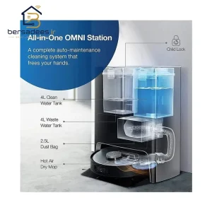 جارو رباتیک اکووکس X1e Omni قیمت جارو رباتیک اکووکس مدل Ecovacs Deebot X1e Omni